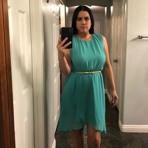 Flowy Turquoise Dress